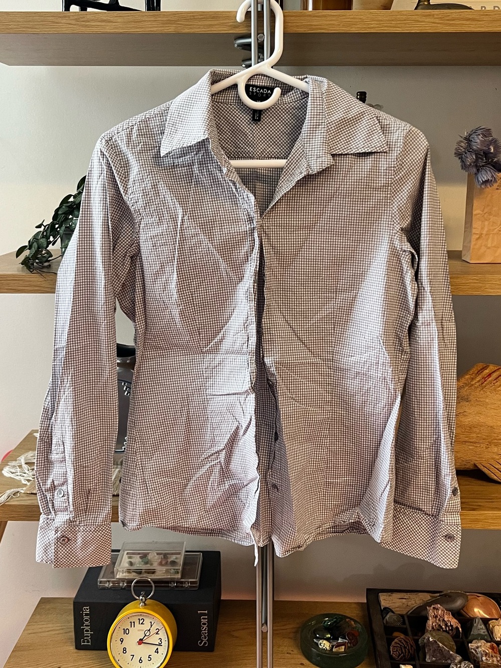 Escada Sport Plaid Riding Top